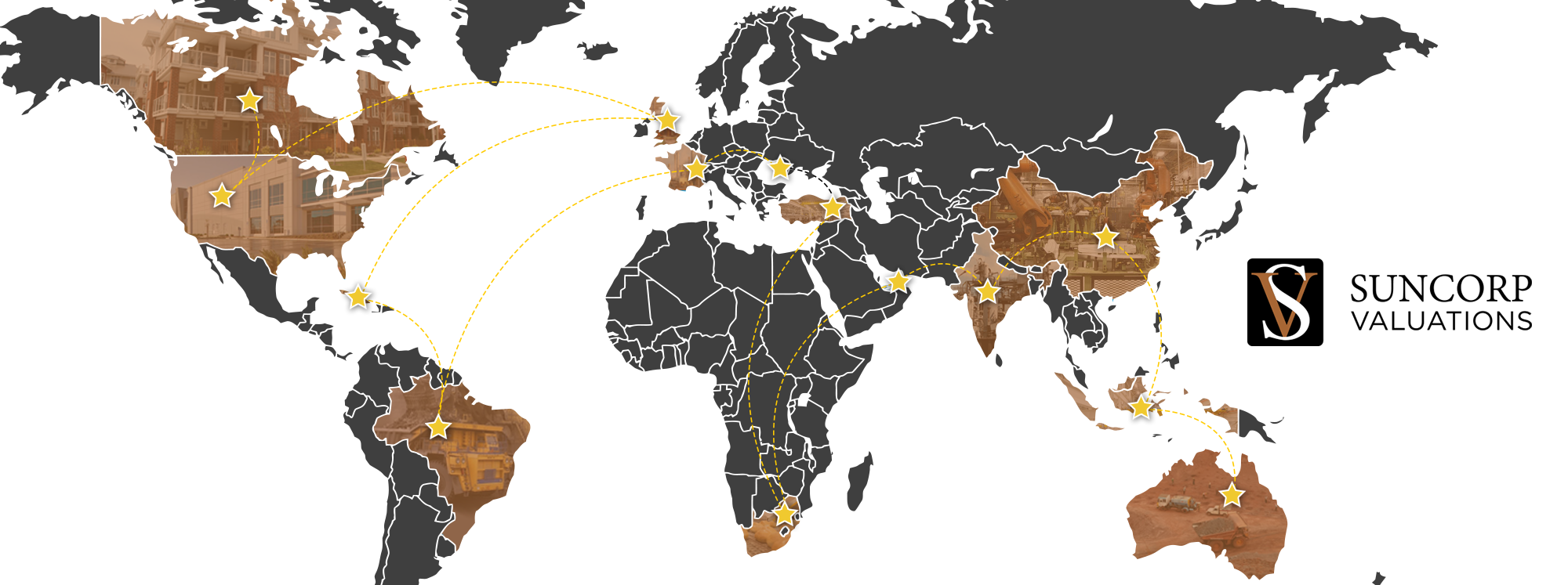 Map of Suncorp Work Locations